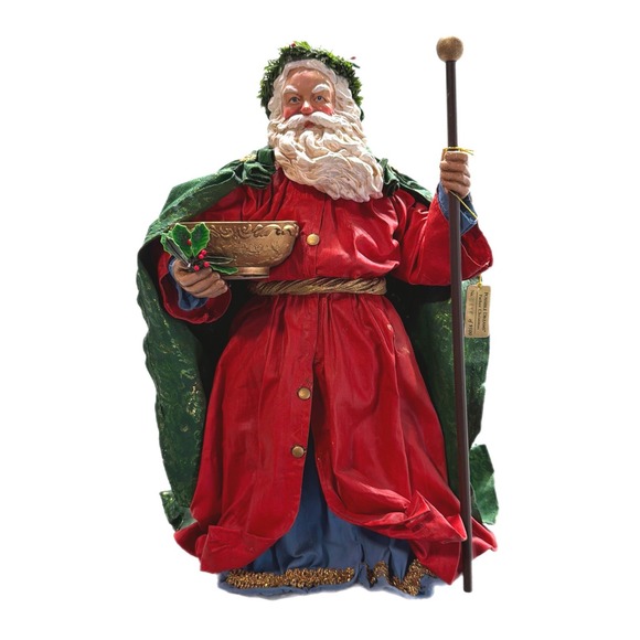 Possible Dreams Clothtique Father Christmas England Santa Figurine Boxed EUC VTG
